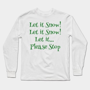 Snowy Sentiments: A Flurry of Emotions Long Sleeve T-Shirt